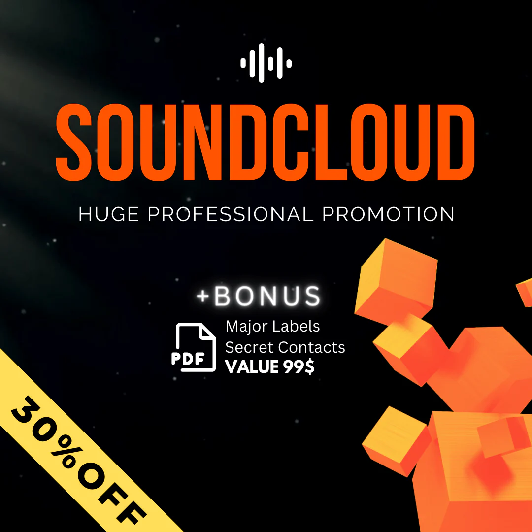 HUGE REAL AND ORGANIC SOUNDCLOUD PROMOTION AT 30% OFF