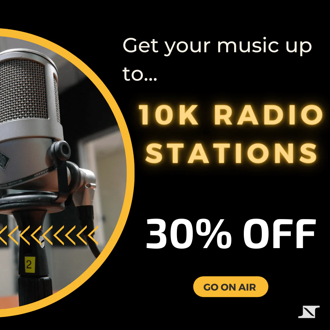 Your Music Submitted Up to 10,000 Radio Stations at 30% OFF