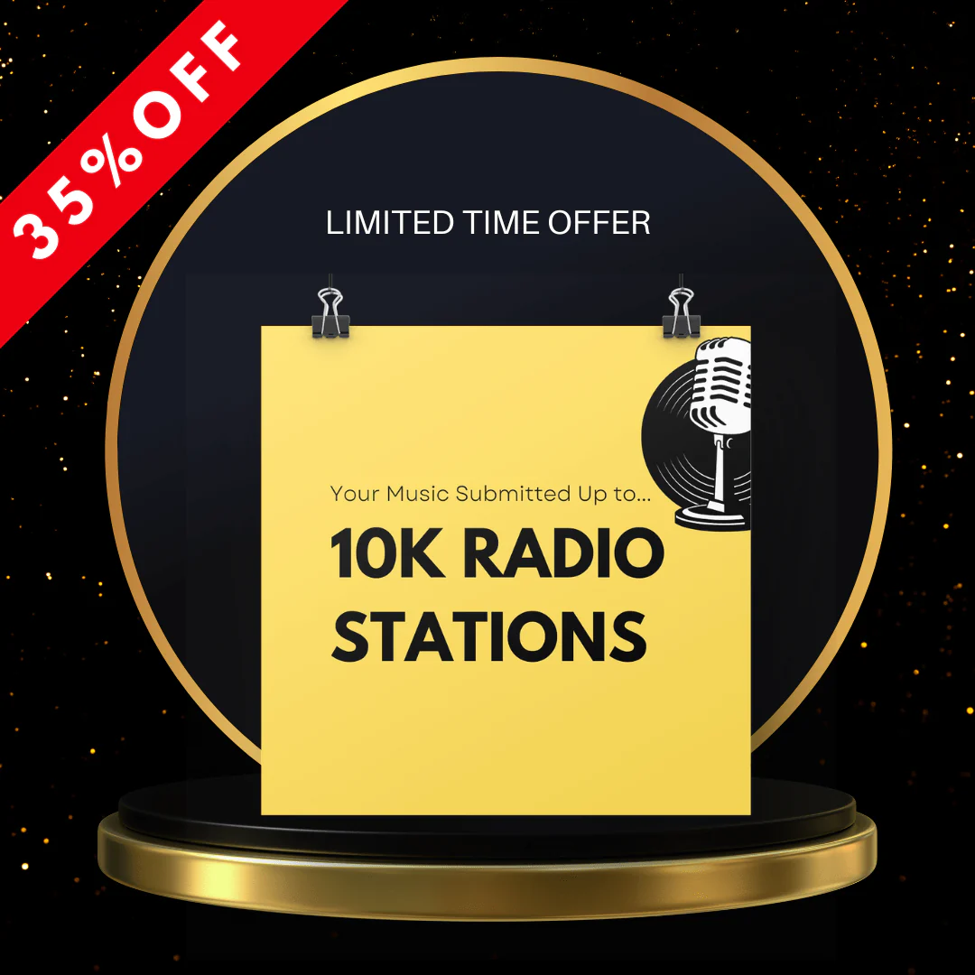 Your Music Submitted Up to 10,000 Radio Stations at 35% OFF